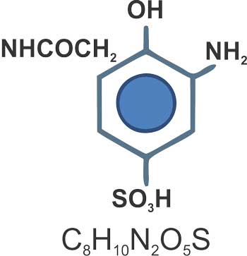 6-acetyl-amine-2-amino-phenol-4-sulfonic-acid